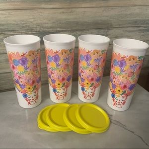 Tupperware Fanciful Tumblers New
